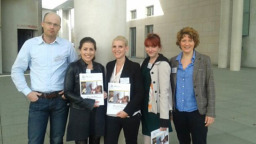 Studierende der FH Köln auf dem Bildungsgipfel der UNESCO (Hartwig Hümme, Linda Farace, Katrin Malig, Julia Emken und Anne Schwister, v.l.n.r.) (Bild: Katrin Malik)